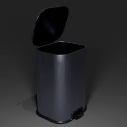 Metal Step Trash Can