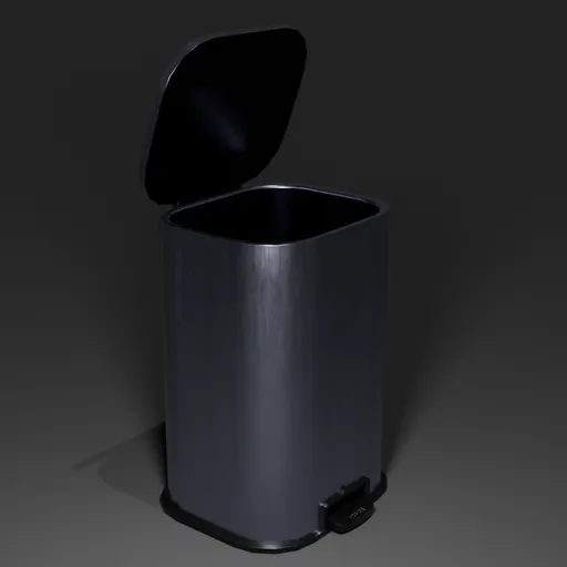 Metal Step Trash Can