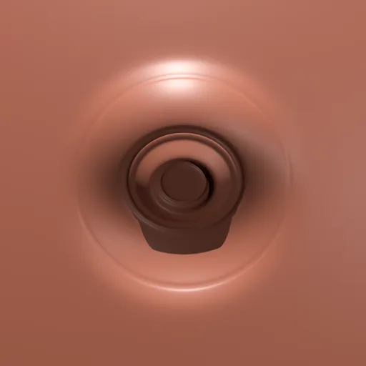 3D Blender sculpting brush creating twisted node pattern on digital model for industrial design.