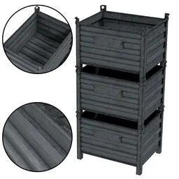 Stacked Storage Bins