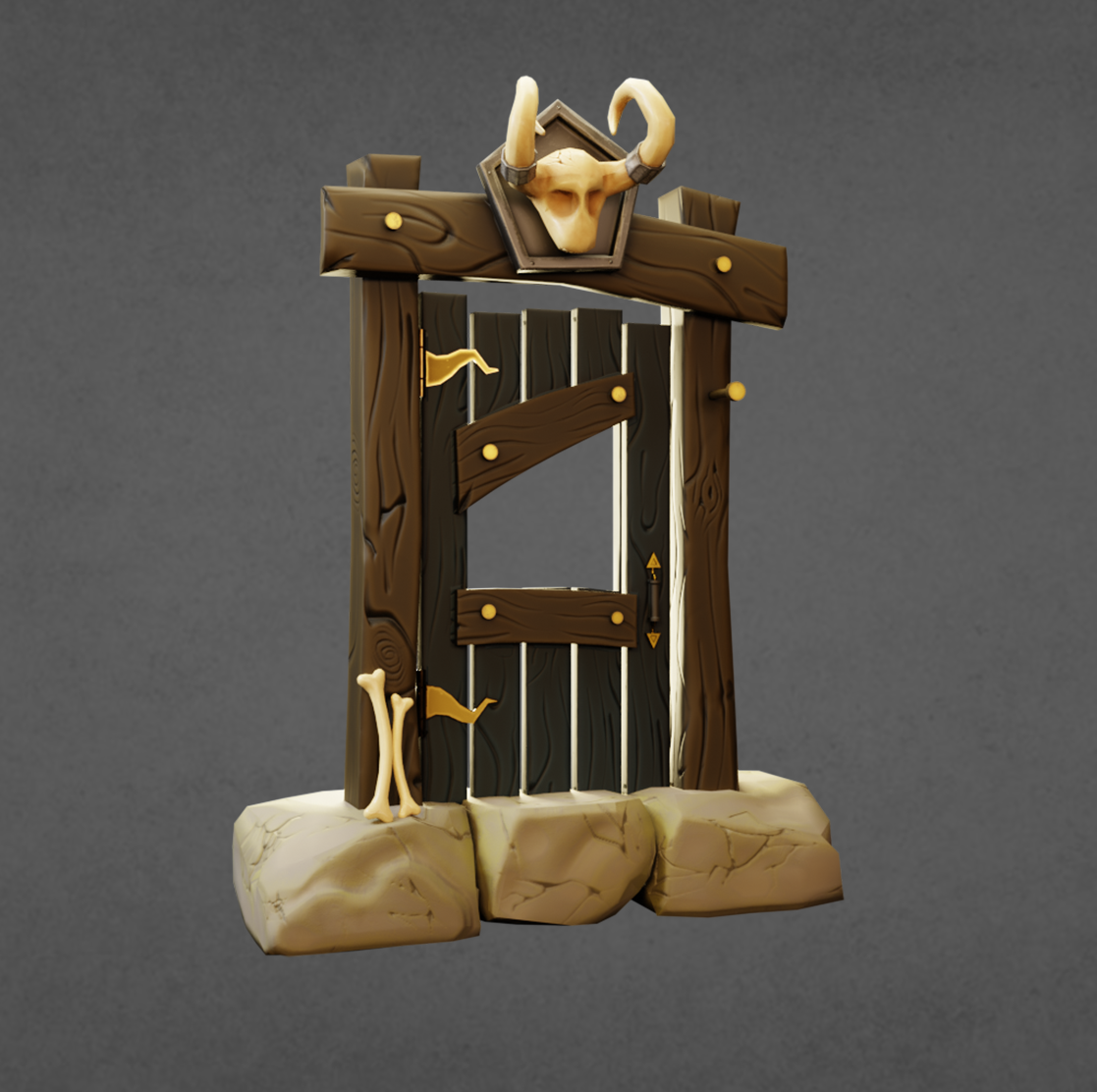 Stylized door | Doors models | BlenderKit