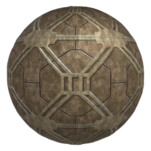 Highly detailed PBR Metal Box Texture for 3D materials with customizable options for texture, color, brightness, and surface effects.