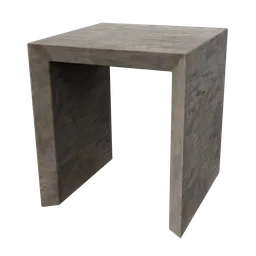 Modern minimalist Blender 3D table model with high-detail textures, perfect for virtual interior design.