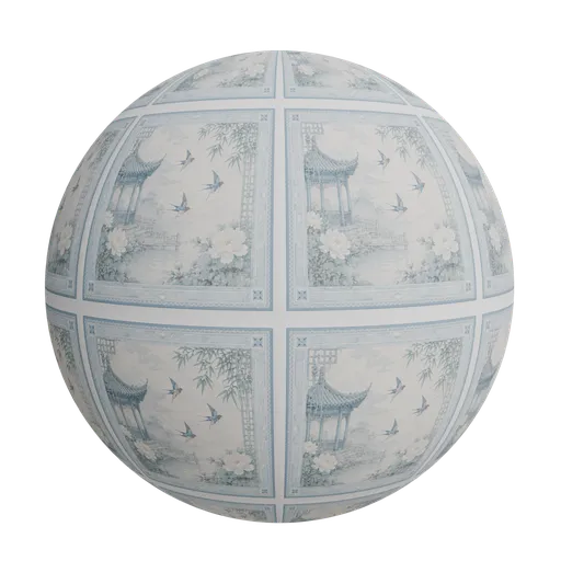 Chinoiserie landscape art