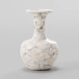 Highly detailed 3D model of a marble vase for Blender rendering and design projects.