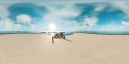 Tropical Midday HDRI Bright Sand & Sky