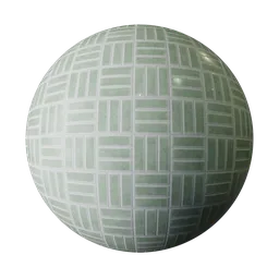 Glossy Tile Green 100mm Grid
