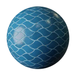 Blue cell tiles