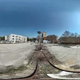 Abandoned railway tracks