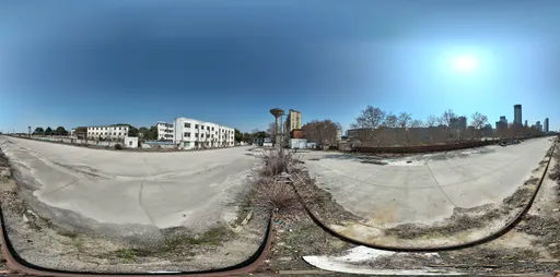 Abandoned railway tracks