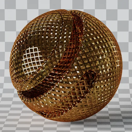 Procedural Vintage Trellis Glass