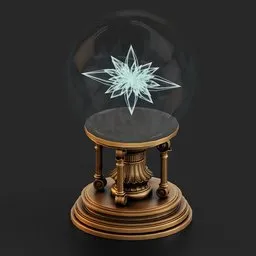 Mystical Crystal Ball Table