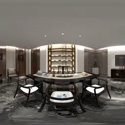 Chinese-style entertainment room
