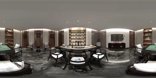 Chinese-style entertainment room
