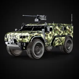 EM Military Vehicle | Rigged |