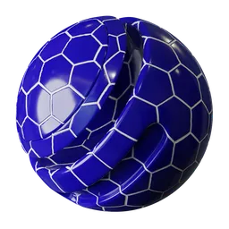Hexagonal Tiles Blue
