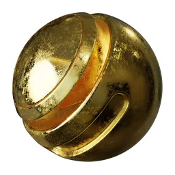 Rough scratcehd gold metal