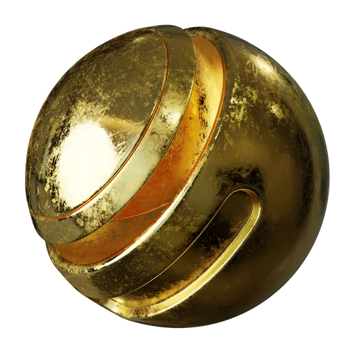 Rough scratcehd gold metal