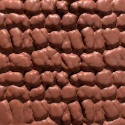 Detailed stone wall pattern 3D brush for Blender sculpting, enhances architectural 3D models.
