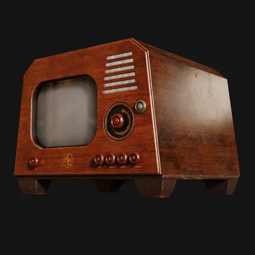 Old 1940s Tabletop Television