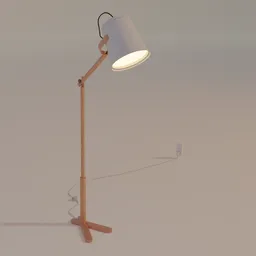 Wooden Floor Lamp