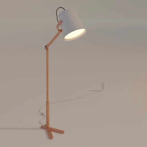 Wooden Floor Lamp