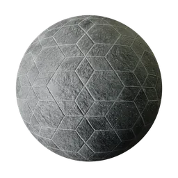 Hexagonal and star shape tile old