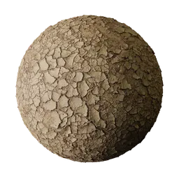 Ochre Flaking Mud Crust