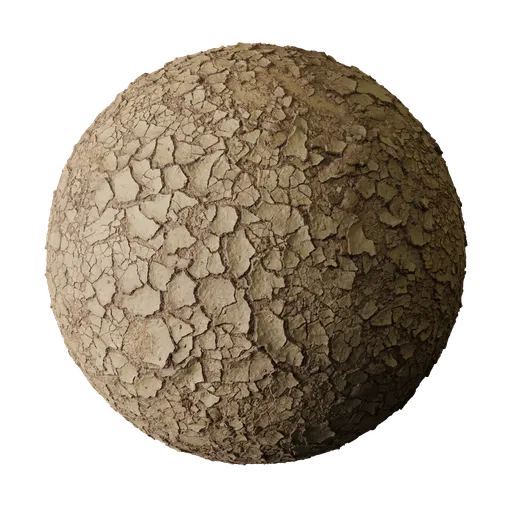 Ochre Flaking Mud Crust