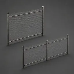 Steel Fence (Procedural)