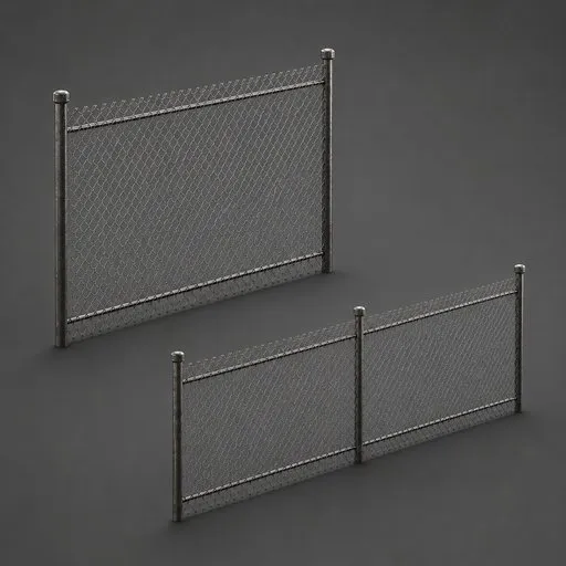 Steel Fence (Procedural)