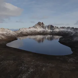 Glacier Lake Rocky Peaks
