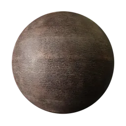 2K PBR wood texture for Blender 3D, showcasing a non-displacement rough brown wooden surface for realistic rendering.