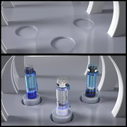 Water bottle revealing animation