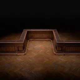 Modular Wooden Bar Interior Set – 6 Pieces