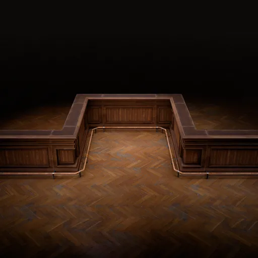 Modular Wooden Bar Interior Set – 6 Pieces
