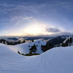 Mountain Top Landscape Sunset