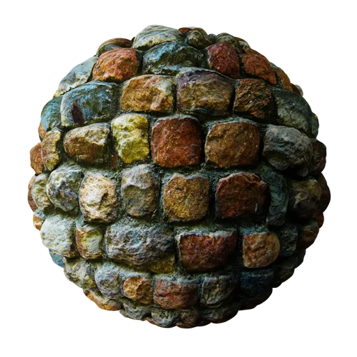 Street Cobble Stone Colourful