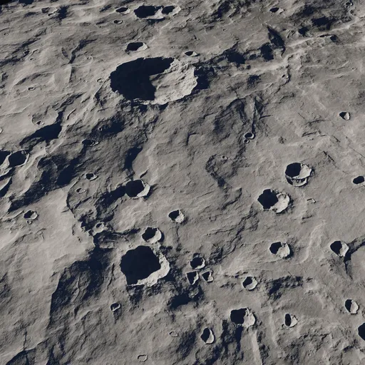 Moon Crater Surface Tileable
