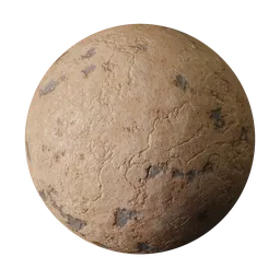 Highly detailed PBR damaged plaster texture for Blender 3D artists and other 3D applications.