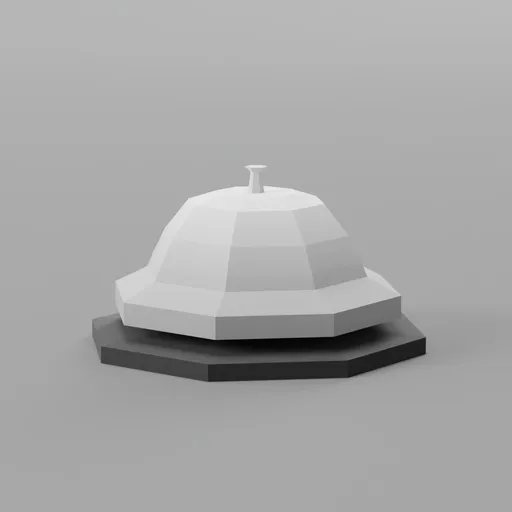Low Poly Food Trailer Order Bell | Miscellaneous models | Blendkit