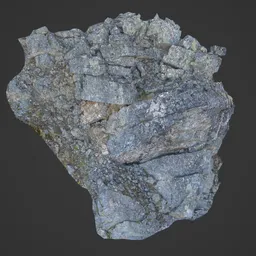 Low Poly Alpine Rocks 5