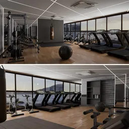 Modern gym