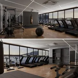 Modern gym