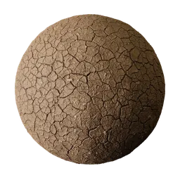 Fine Cracked Ochre Mud