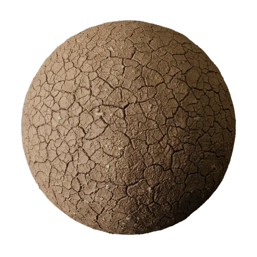 Fine Cracked Ochre Mud