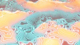 Abstract Neon Mountains