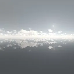 Cloudy horizon over the sea