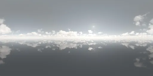 Cloudy horizon over the sea