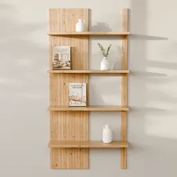 Wall Mounted Ladder Bookshelf